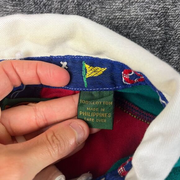 Vtg Boston Traders Heavyweight Colorblock Rugby Polo Men's XL Preppy Cotton - Picture 4 of 11